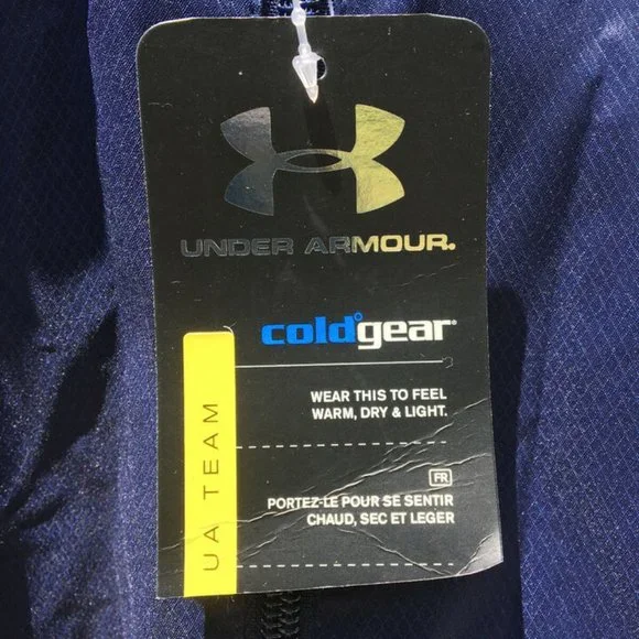 Under Armour NWT Jacket Mens Medium M Cold Gear Dark Blue/White Eagles Full Zip - Picture 6 of 9